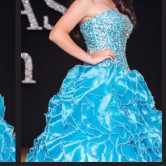 Blue quince/pageant dress - Picture 3 of 3