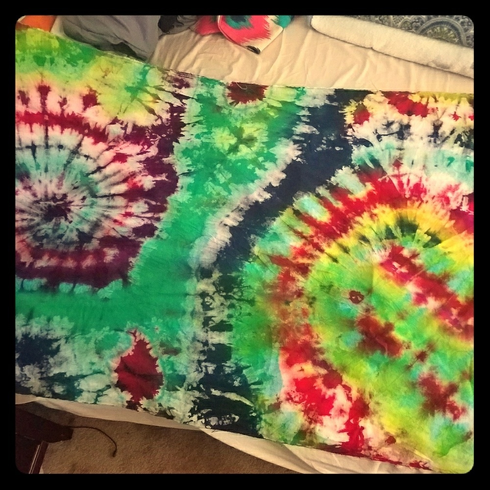Tie dye tapestry