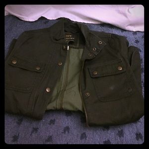 J crew army green jacket