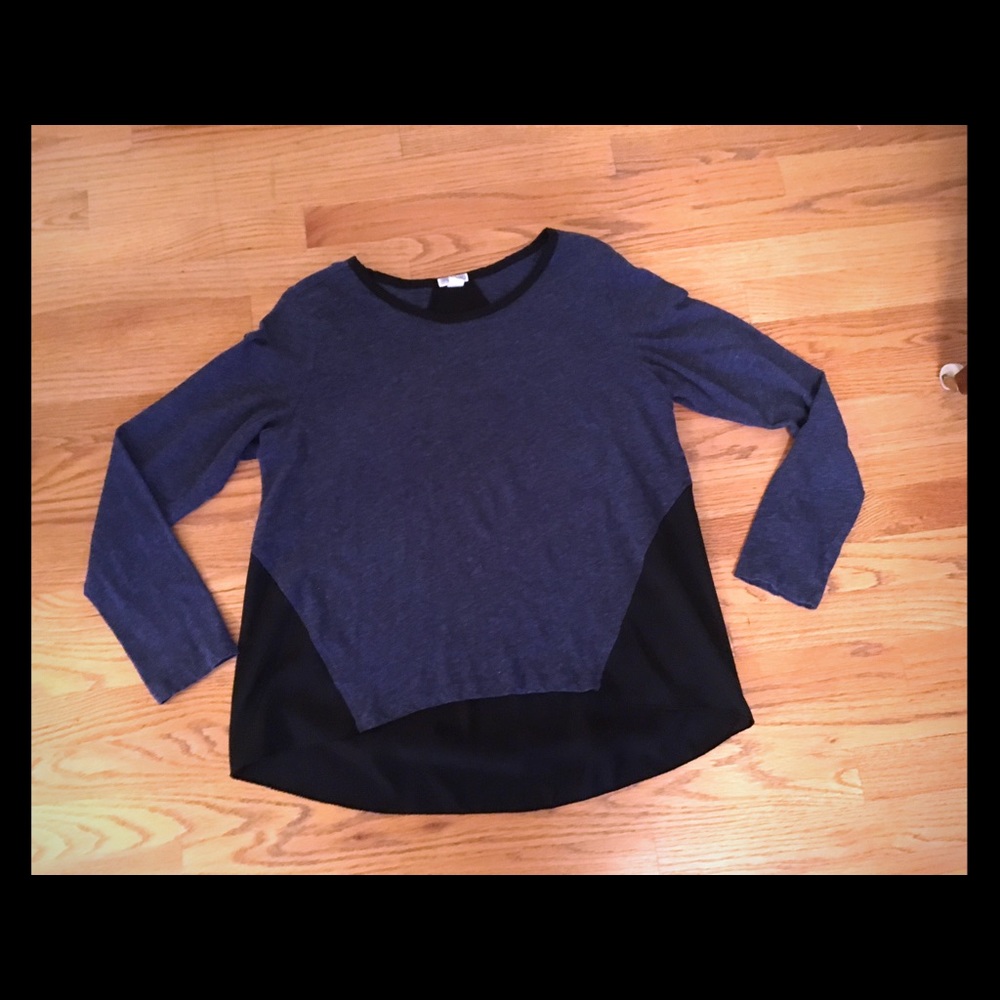 Blue Star blue and black high low top