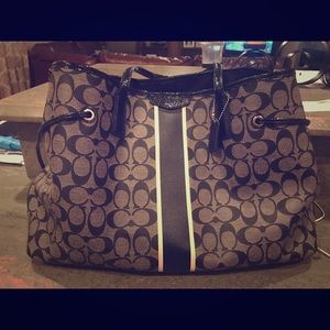 Authentic leather large Coach Bag
