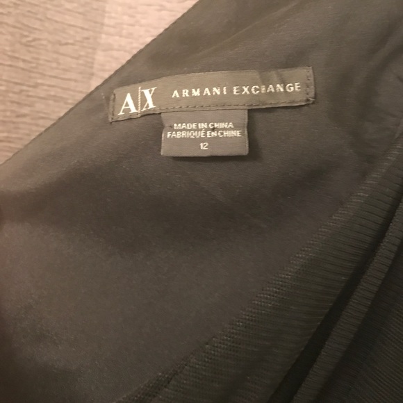 Armani Exchange black one shoulder dress - Picture 2 of 4