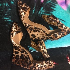 Animal Print Wedge