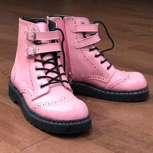 T. U. K. Pink Boots