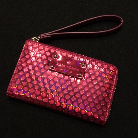 kate spade Handbags - Iridescent Pink Kate Spade Wristlet