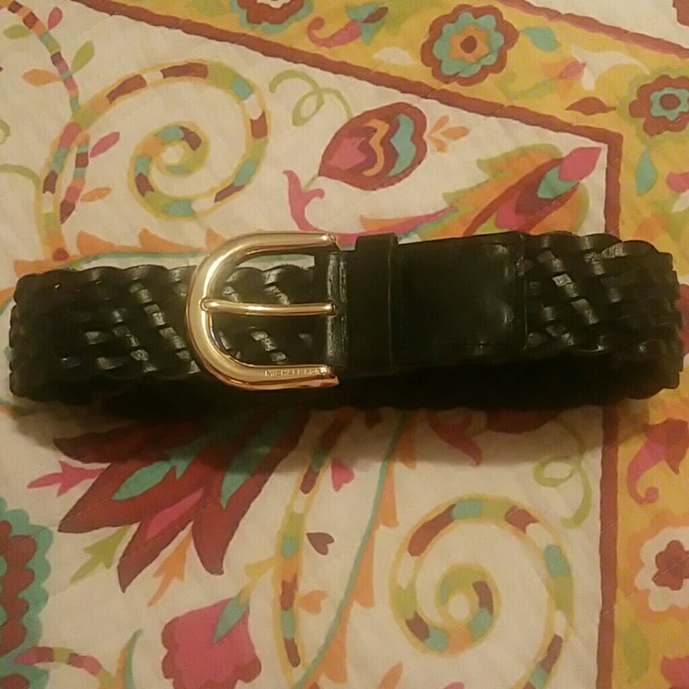 Nwot Michael Kors Leather Braided Belt in Medium
