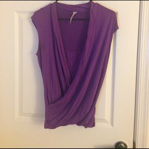 Purple wrapped top XL