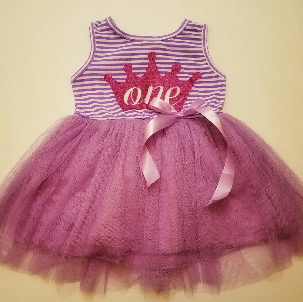 🎂1st Birthday Purple Tulle Dress!??🎂