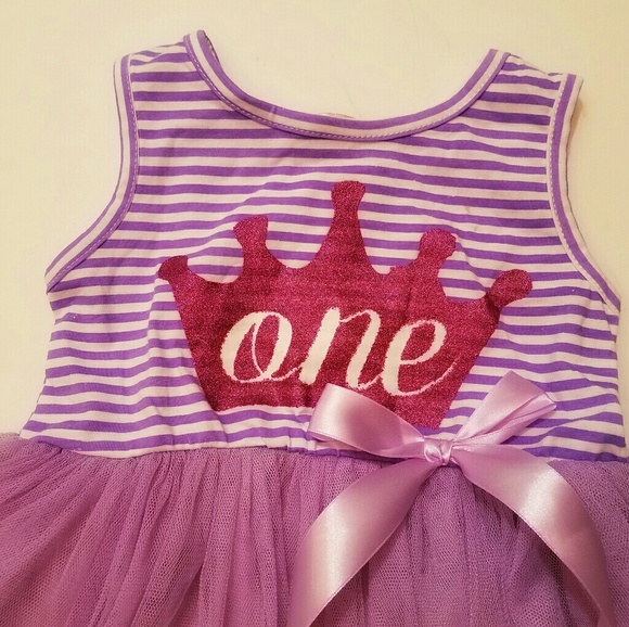 🎂1st Birthday Purple Tulle Dress!??🎂 - Picture 2 of 4
