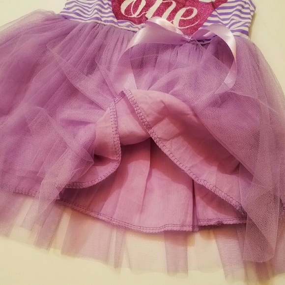 🎂1st Birthday Purple Tulle Dress!??🎂 - Picture 3 of 4
