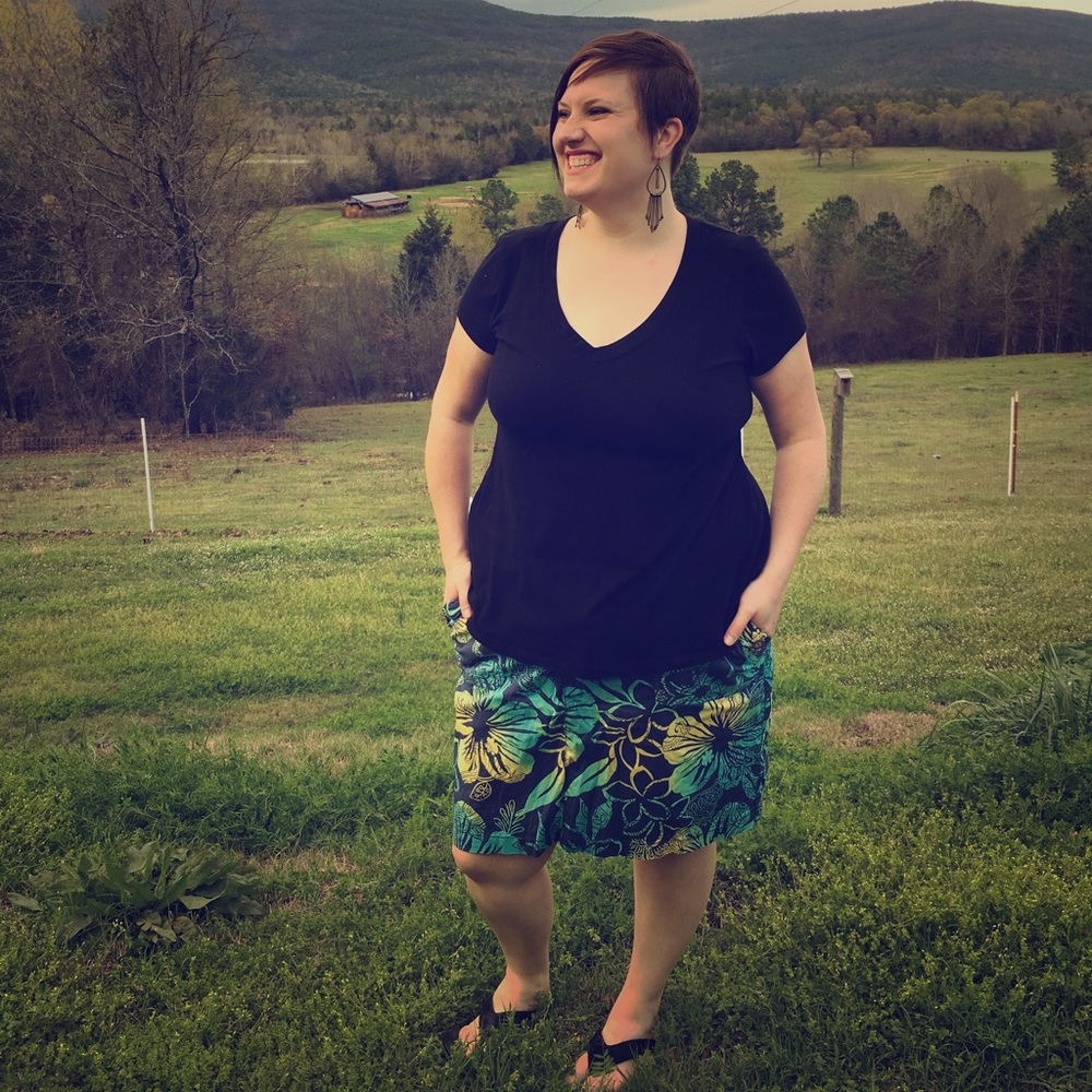 Sonoma plus size tropical skirt