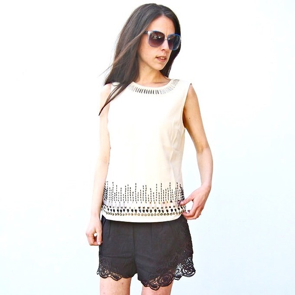 Muir Beach Beaded Ivory Top - Picture 5 of 8