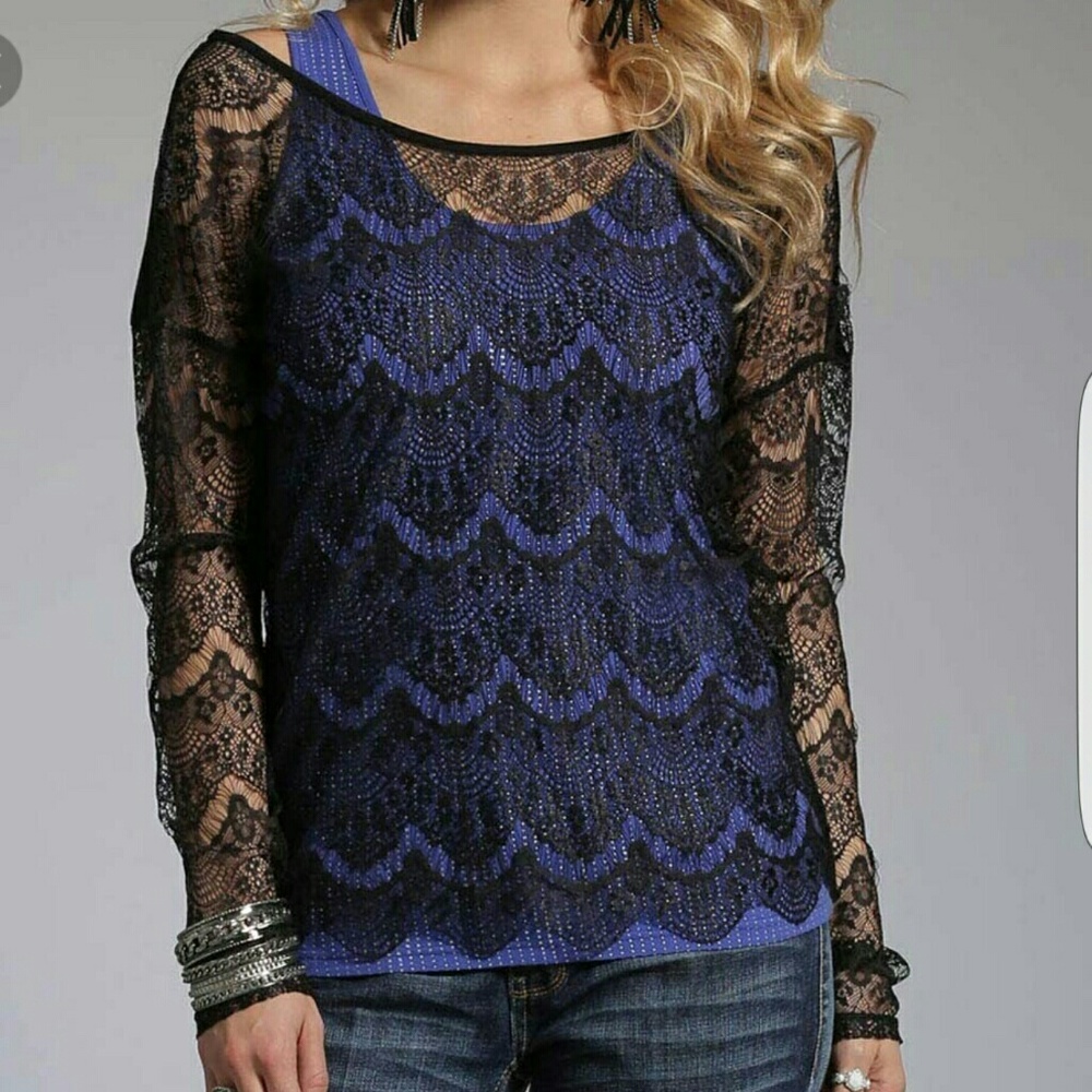 Black Lace Cruel Girl Top