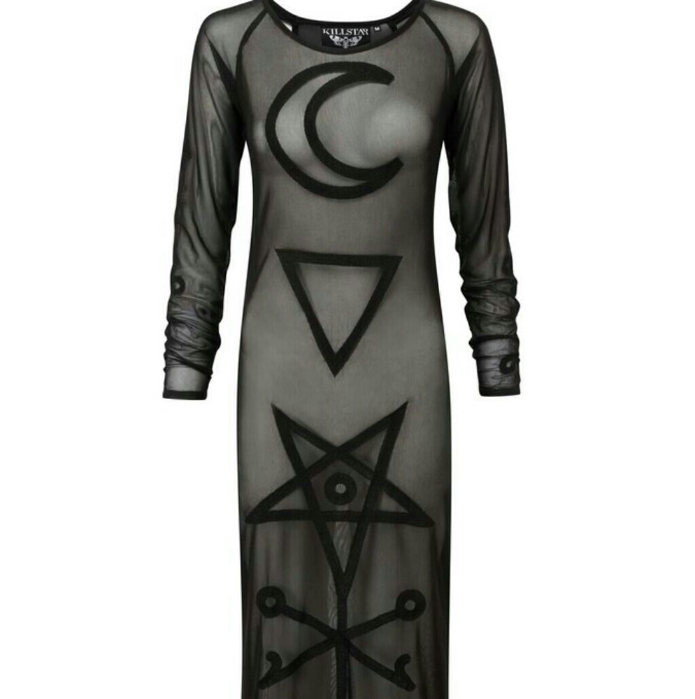 Killstar Lilith Mesh Maxi Dress