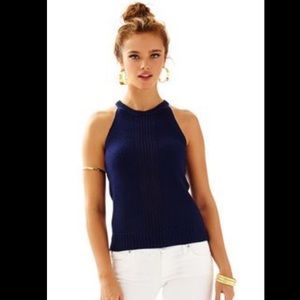 NWT navy Lilly Pulitzer Gemma Sweater True Navy