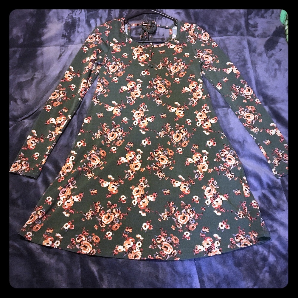 Floral stretch dress