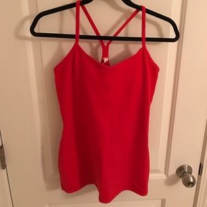 NWT Lululemon Power Y Tank in Red