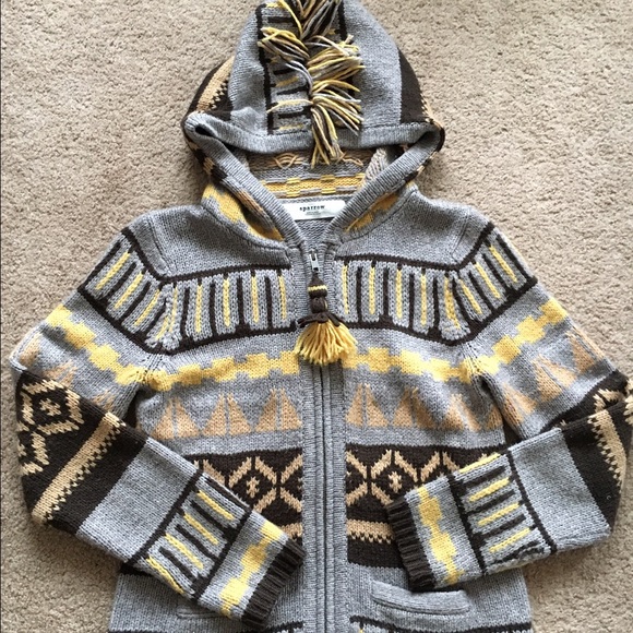 ❤️sold❤️ANTHROPOLOGIE SPARROW FAIRISLE HOODED - Picture 1 of 7