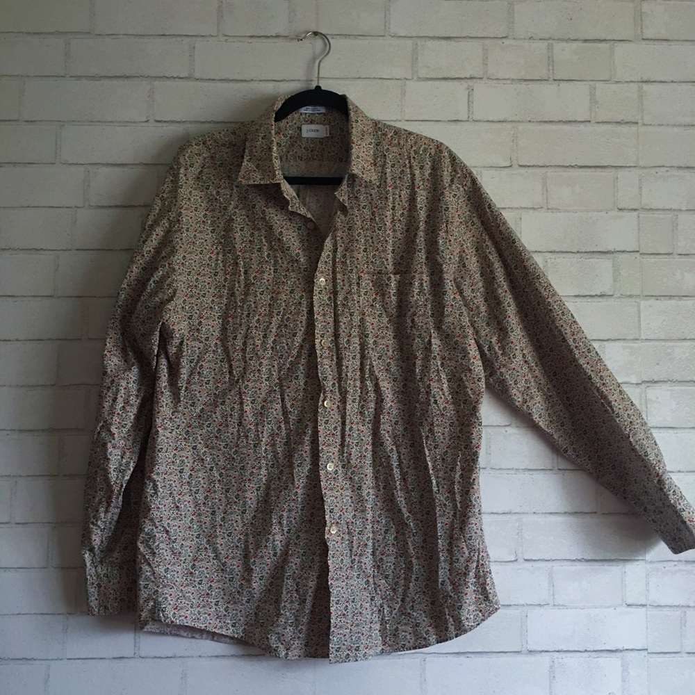 VINTAGE Men's Patterned J. Crew Button Up