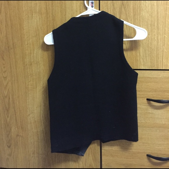 Leather vest mix with wool - Picture 3 of 7