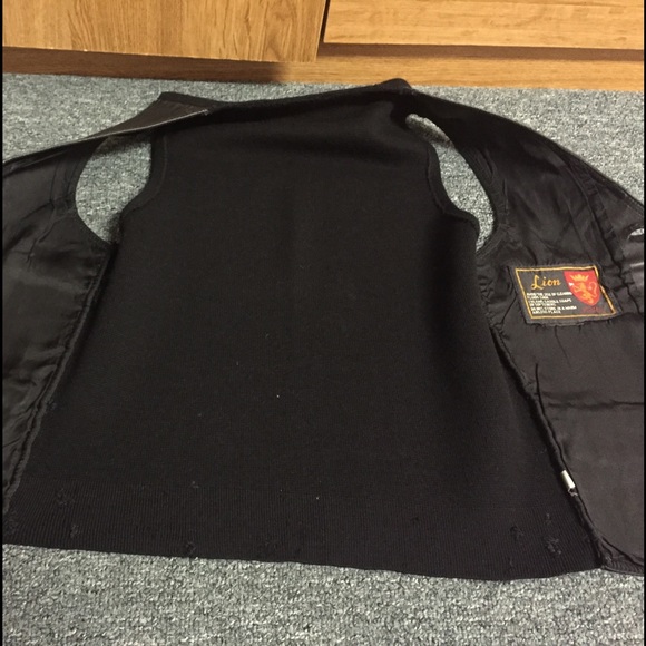 Leather vest mix with wool - Picture 4 of 7