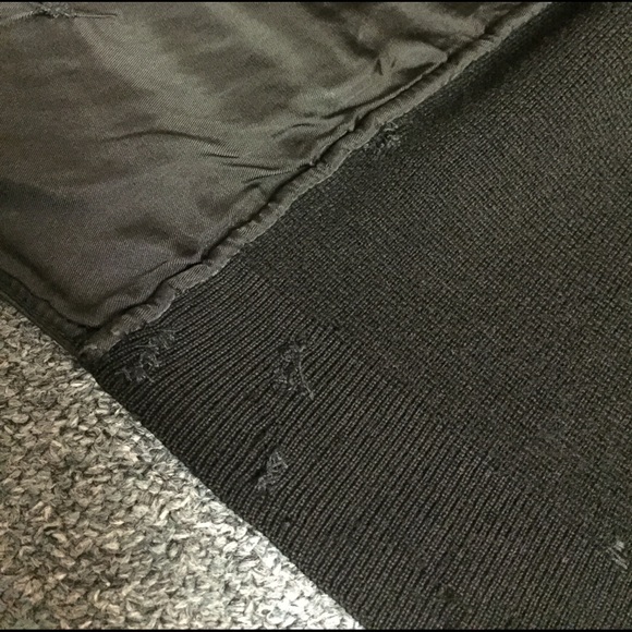 Leather vest mix with wool - Picture 6 of 7