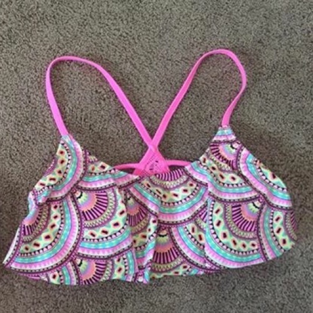 Flounce swim top
