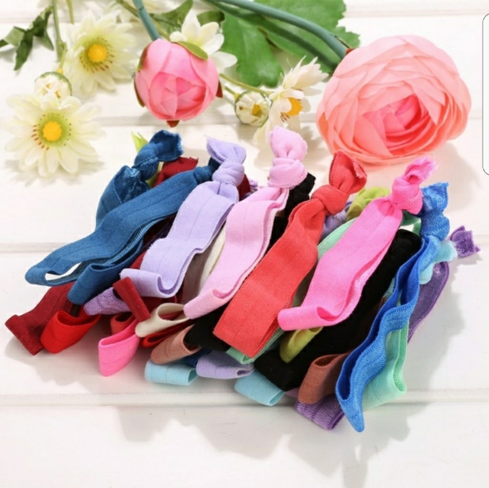 Set of 10 kitsch hair ties