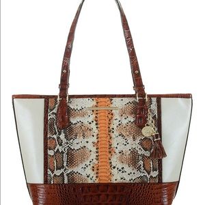 Brahmin Fisher Collection Tasseled Medium Tote