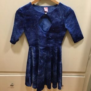 American Apparel blue sparkly dress