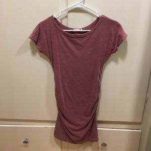 Dark blush mini dress