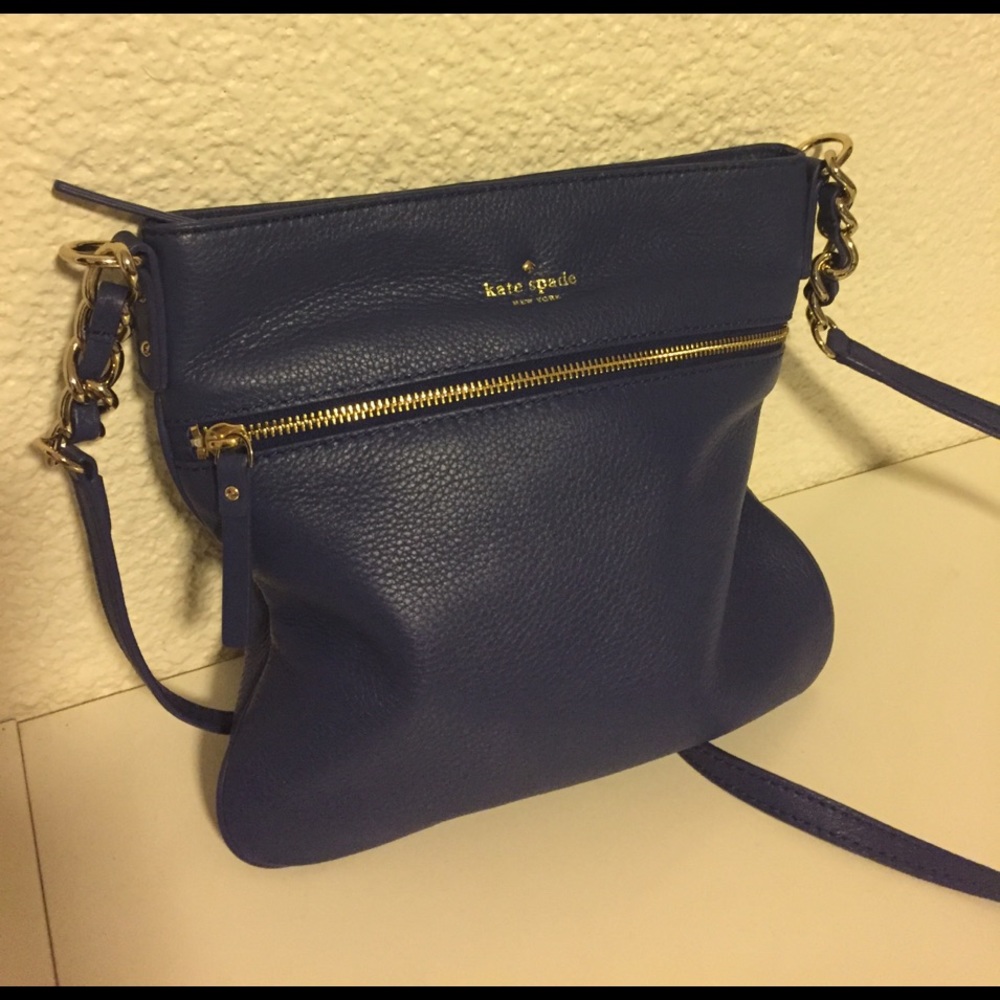 Late Spade Blue handbag