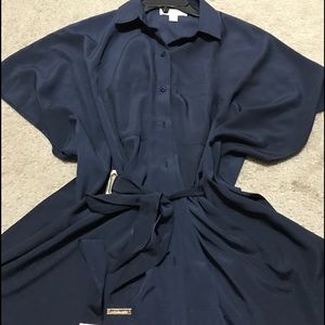MK DARK BLUE BLOUSE -- never worn