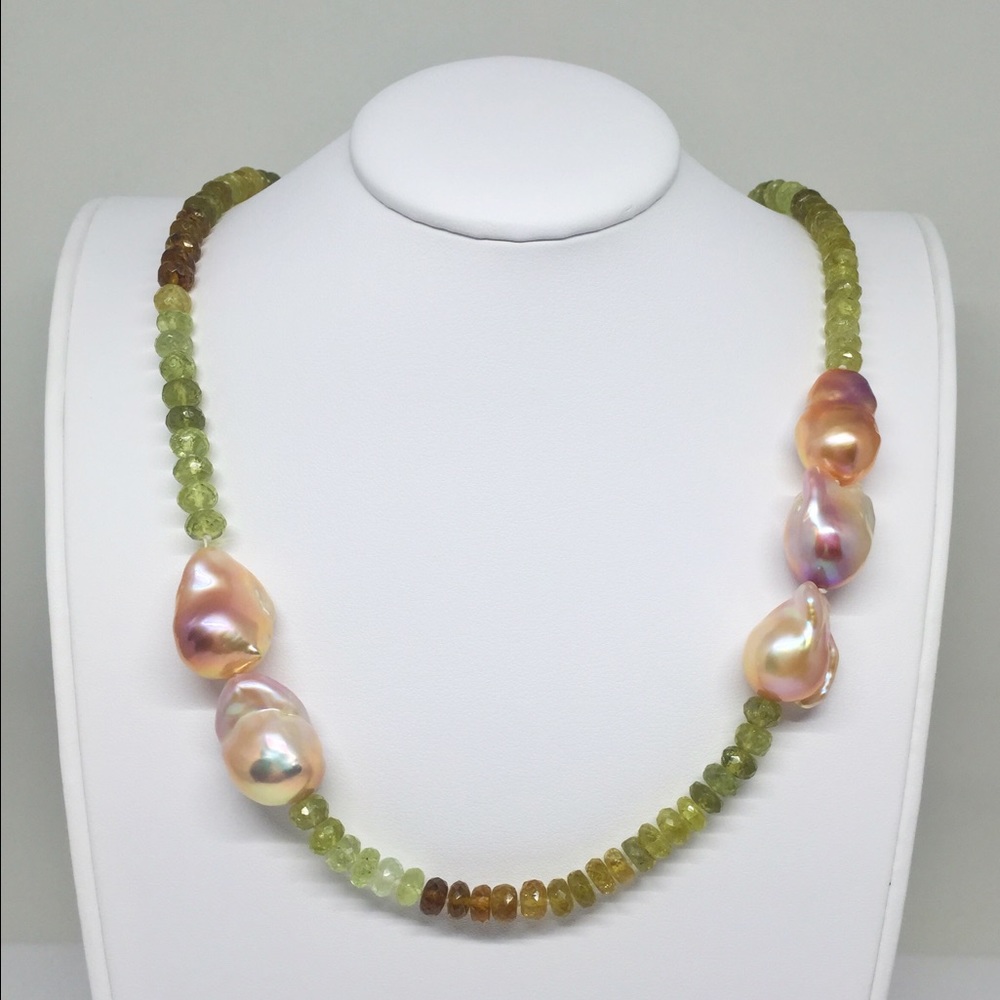 Pearl and natural stone