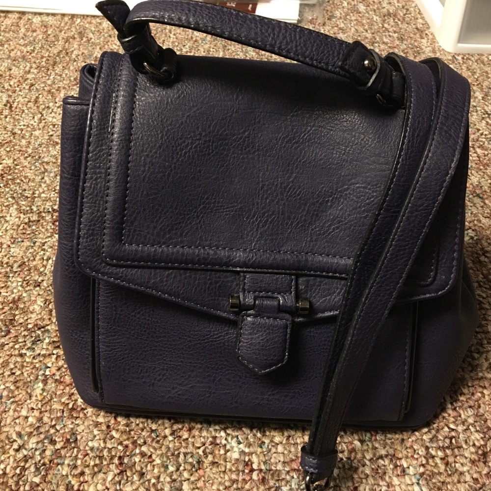 Zara dark purple convertible bag! EUC!!