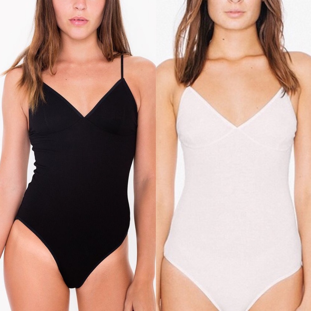 TWO American apparel Sofia bodysuits