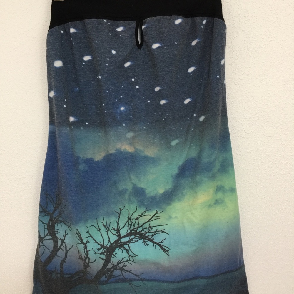 Large Lux graphic print tube top