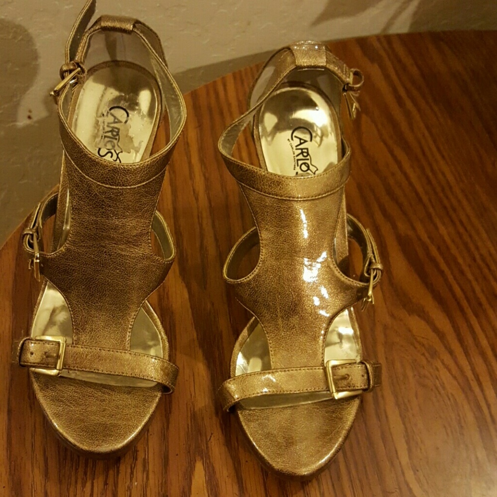 Gold Metallic High Heel