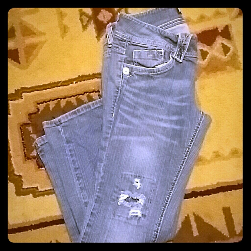 Denim capris