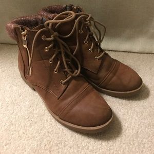 Brown ankle boots