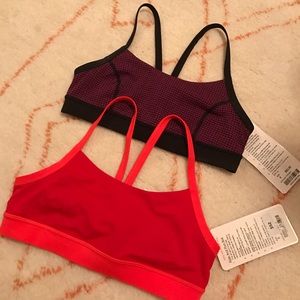 2 lululemon Rise and Run sports bras
