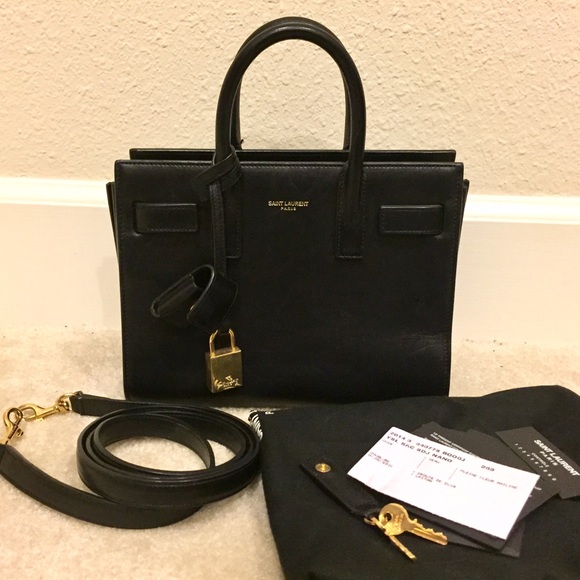Saint Laurent Sac De Jour Nano Smooth Leather Tote - Picture 1 of 4