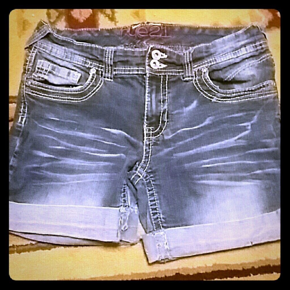 Denim shorts