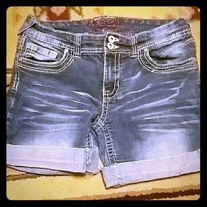 Denim shorts