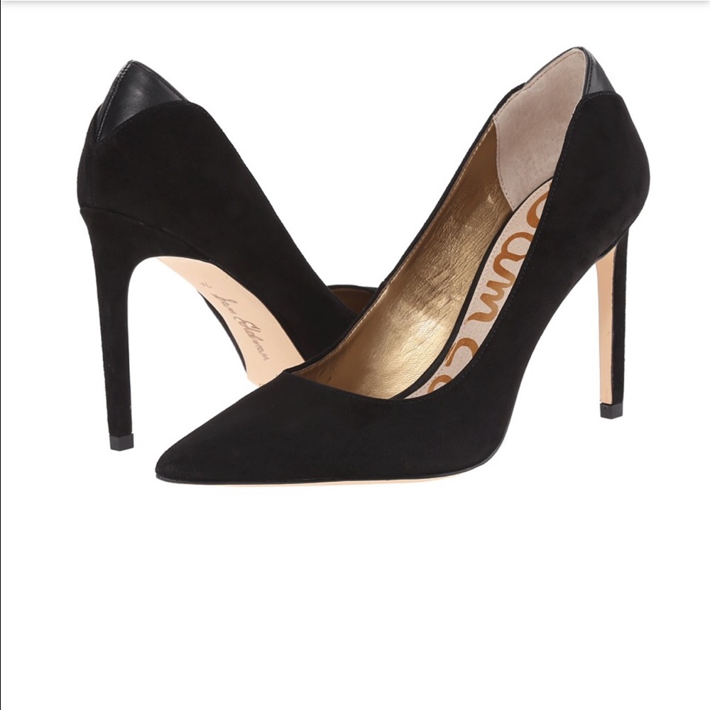 Sam Edelman Black Suede Heels