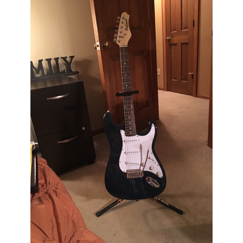 Navy Palmer stratocaster electric guitar