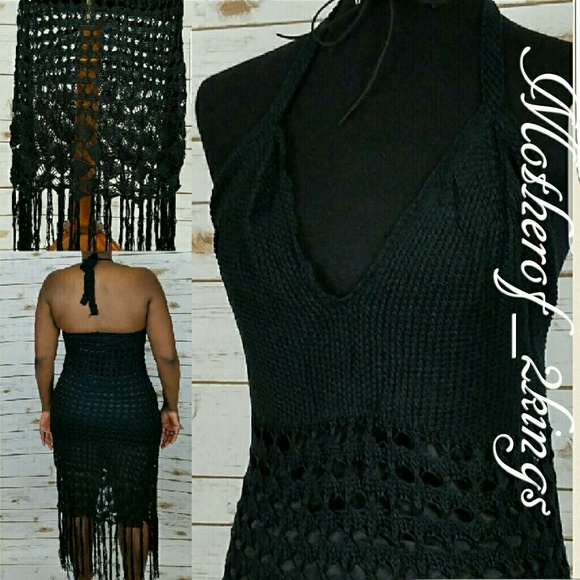 β οΈπHPπBOHO CROTCHET FRINGE DRESS - Picture 3 of 3