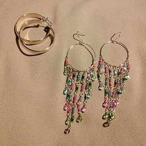 gold tone earring bundle