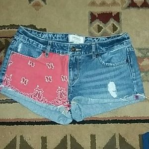 Denim shorts