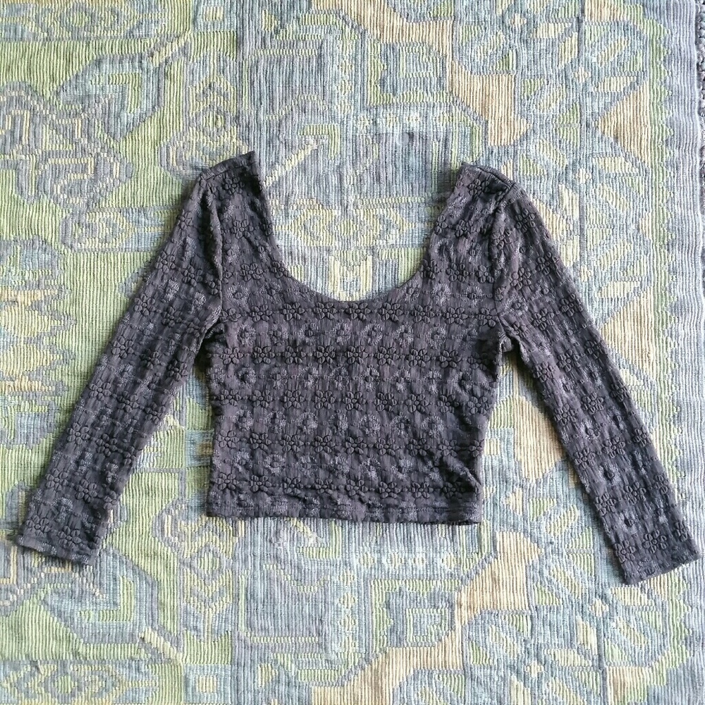 Urban Outfitters Gray Crop Top